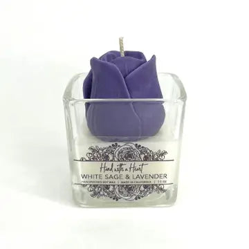 White Sage & Lavender Soy Wax Candle 2.5 oz