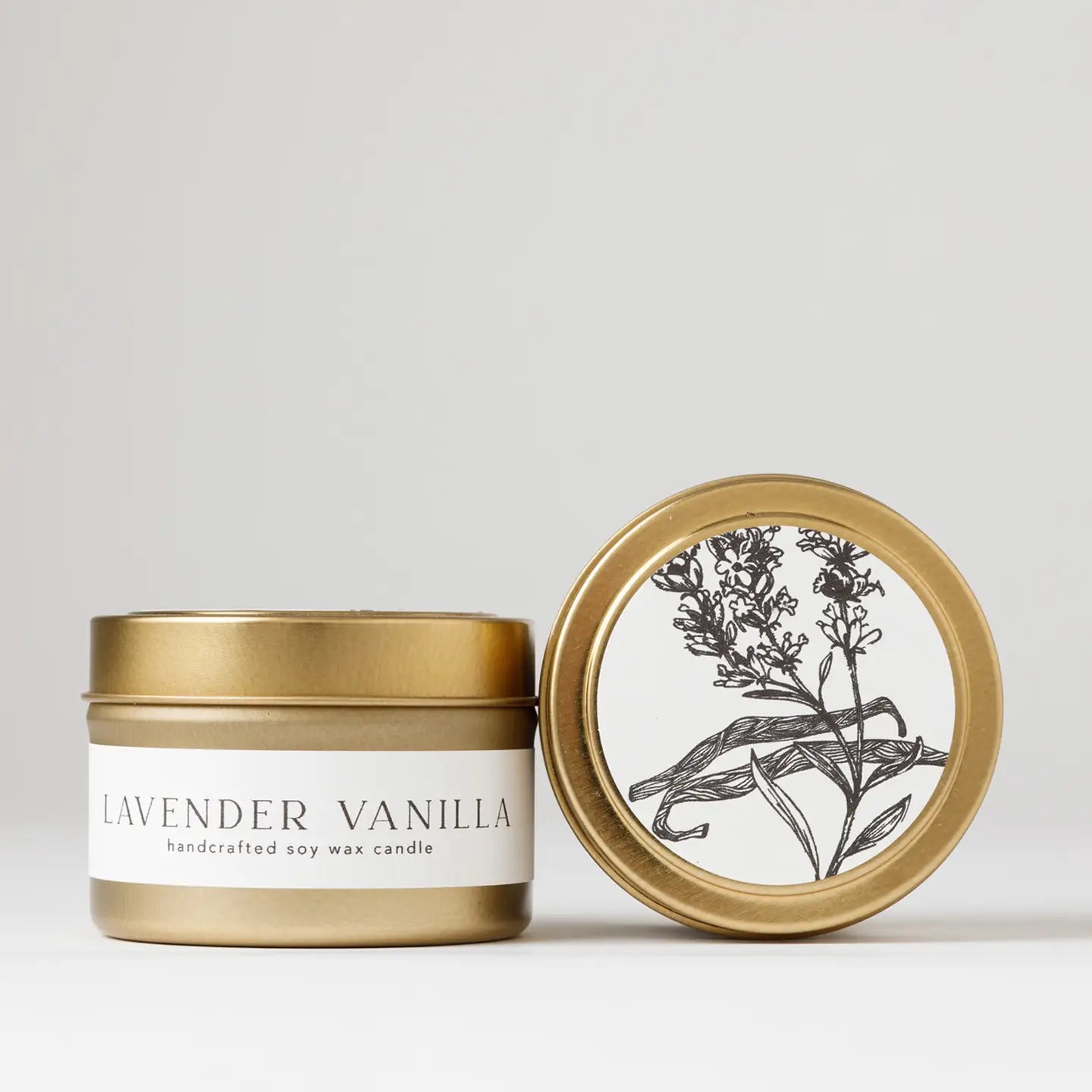 Lavender Vanilla Tin Soy Candles