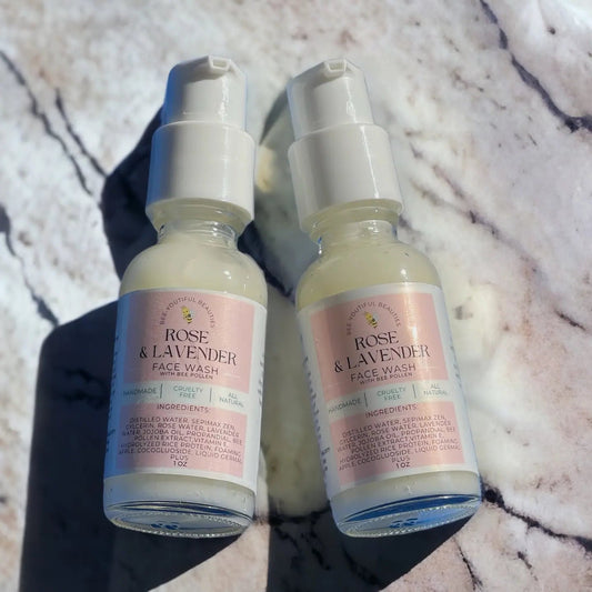 Rose & Lavender Face Wash with Bee Pollen 1 oz